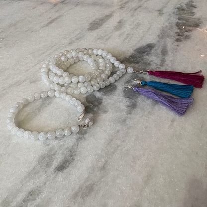 Rainbow Moonstone Mala & Bracelet
