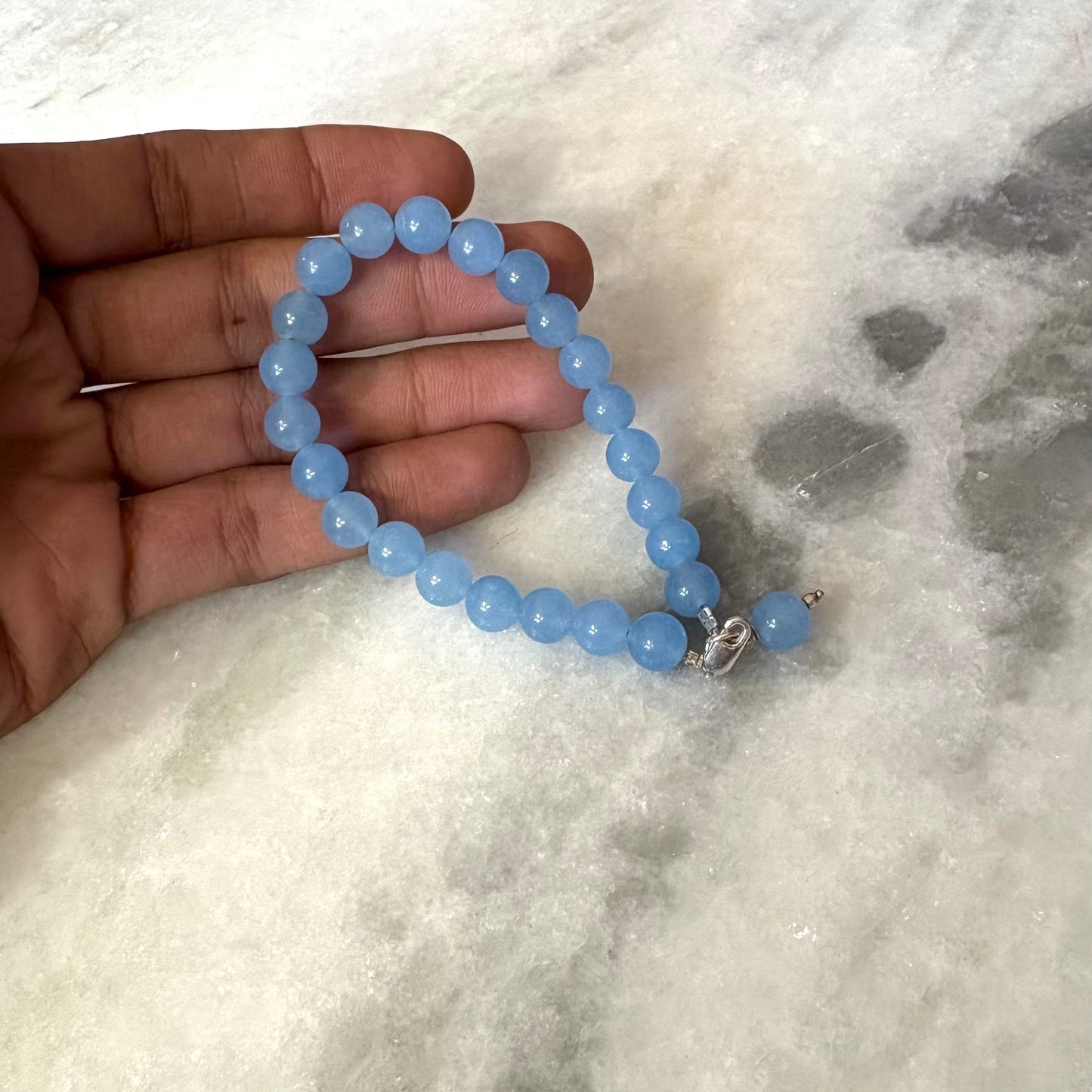Aquamarine Mala & Bracelet