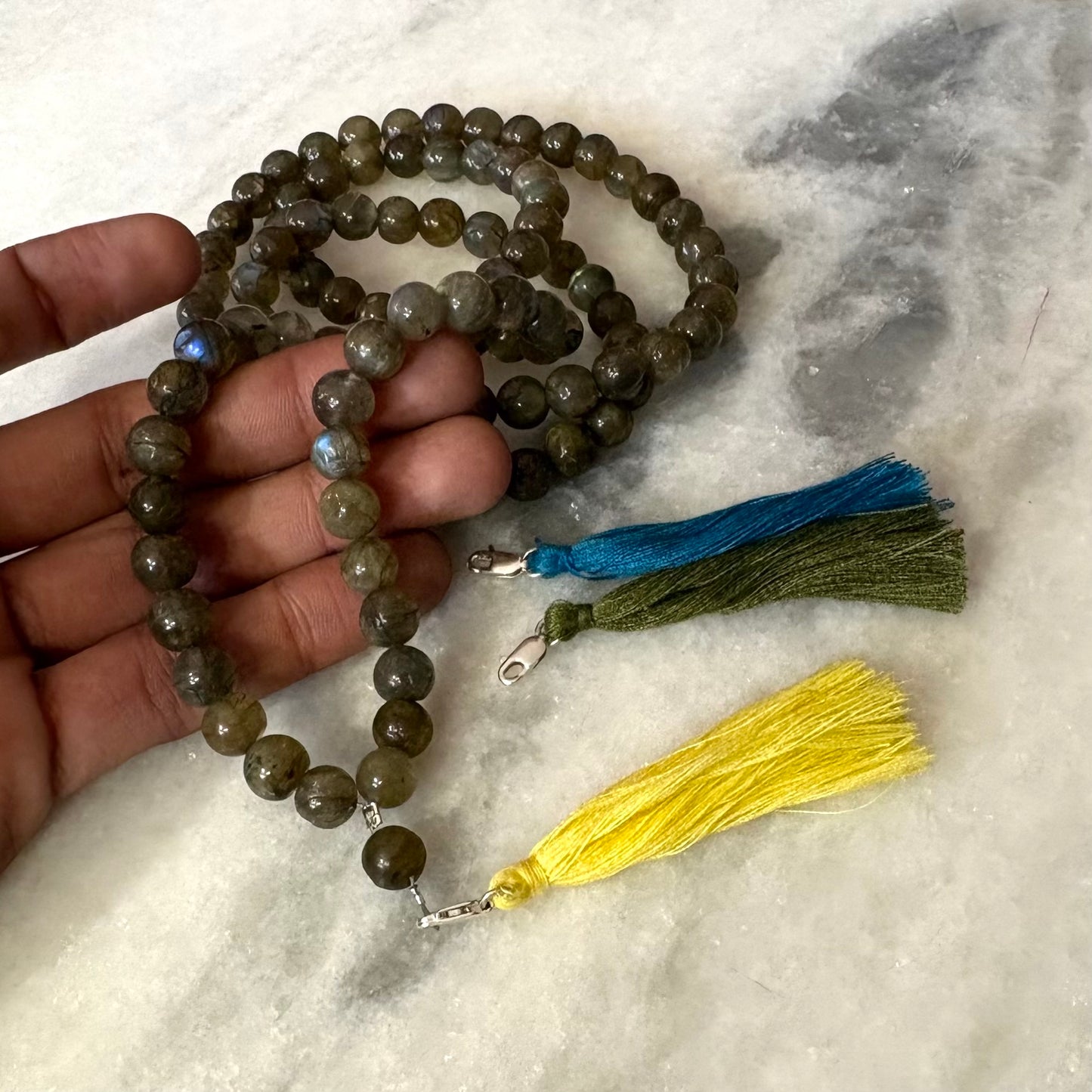 Labradorite Energy Mala