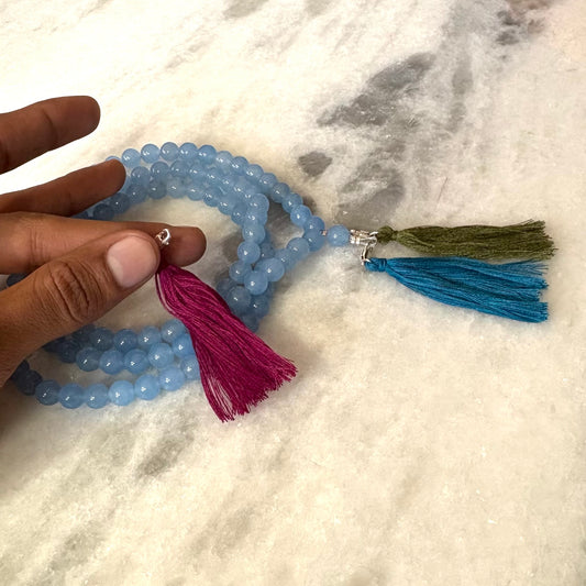 Aquamarine Mala & Bracelet